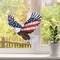 Independence Day Bald Eagle Hanging Diamond Art Kits for Adults, 4th of July Special Shaped Crystal Diamond Painting Kit, DIY Double-Sided Pattern Gem Art Kit for Home Wall Decor 8.3x8.3inch